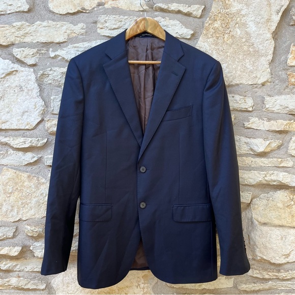 Suitsupply Navy Blue Blazer Jacket Napoli Single Breast Pure Wool S110 Zignone